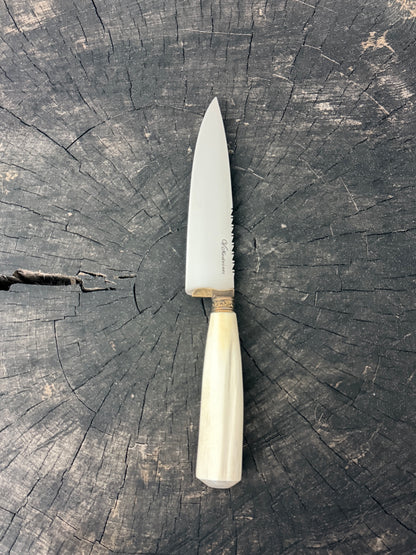 6" Utility Knife, Ostrich Bone, SS440 - 150mm