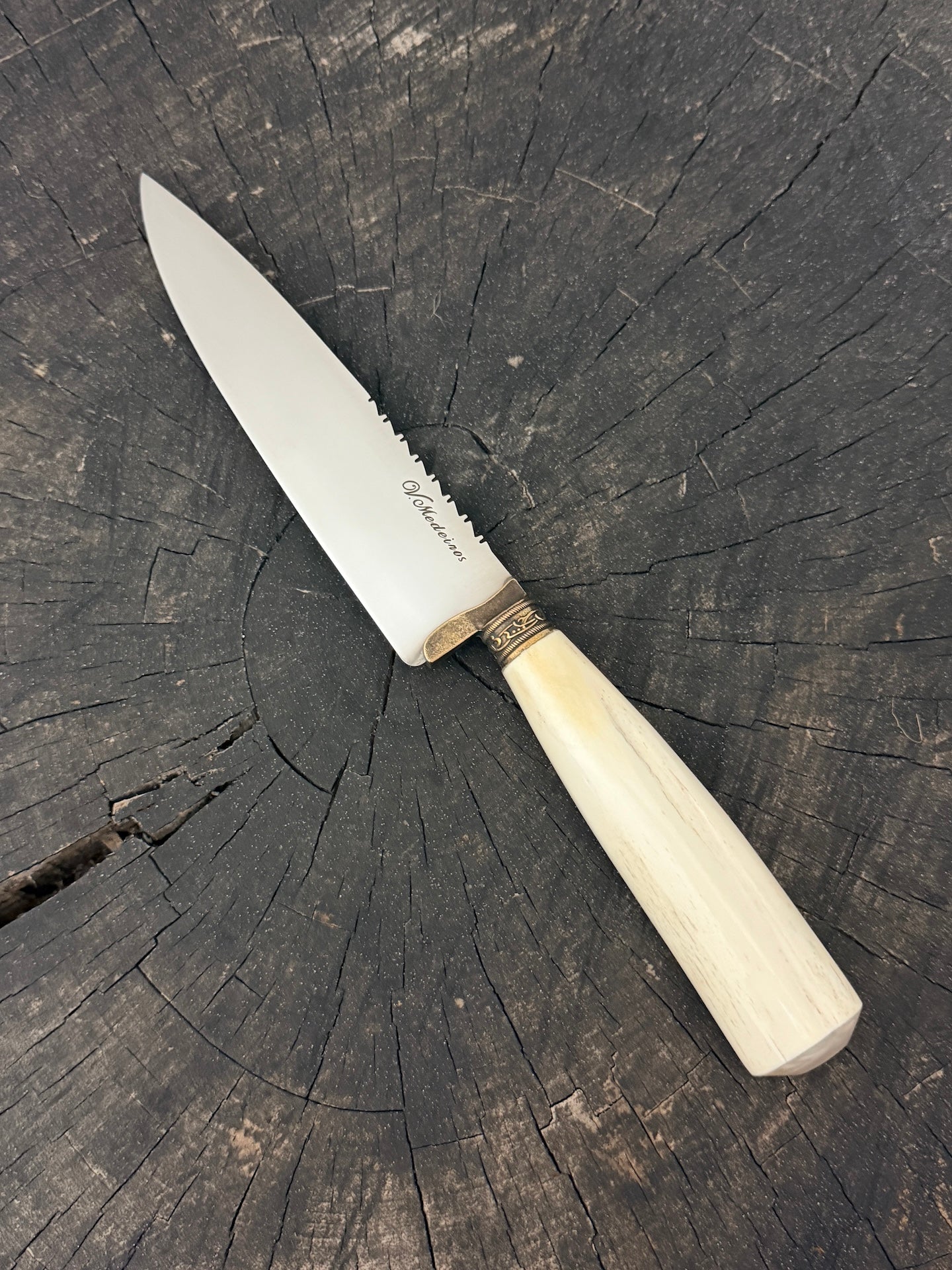 6" Utility Knife, Ostrich Bone, SS440 - 150mm