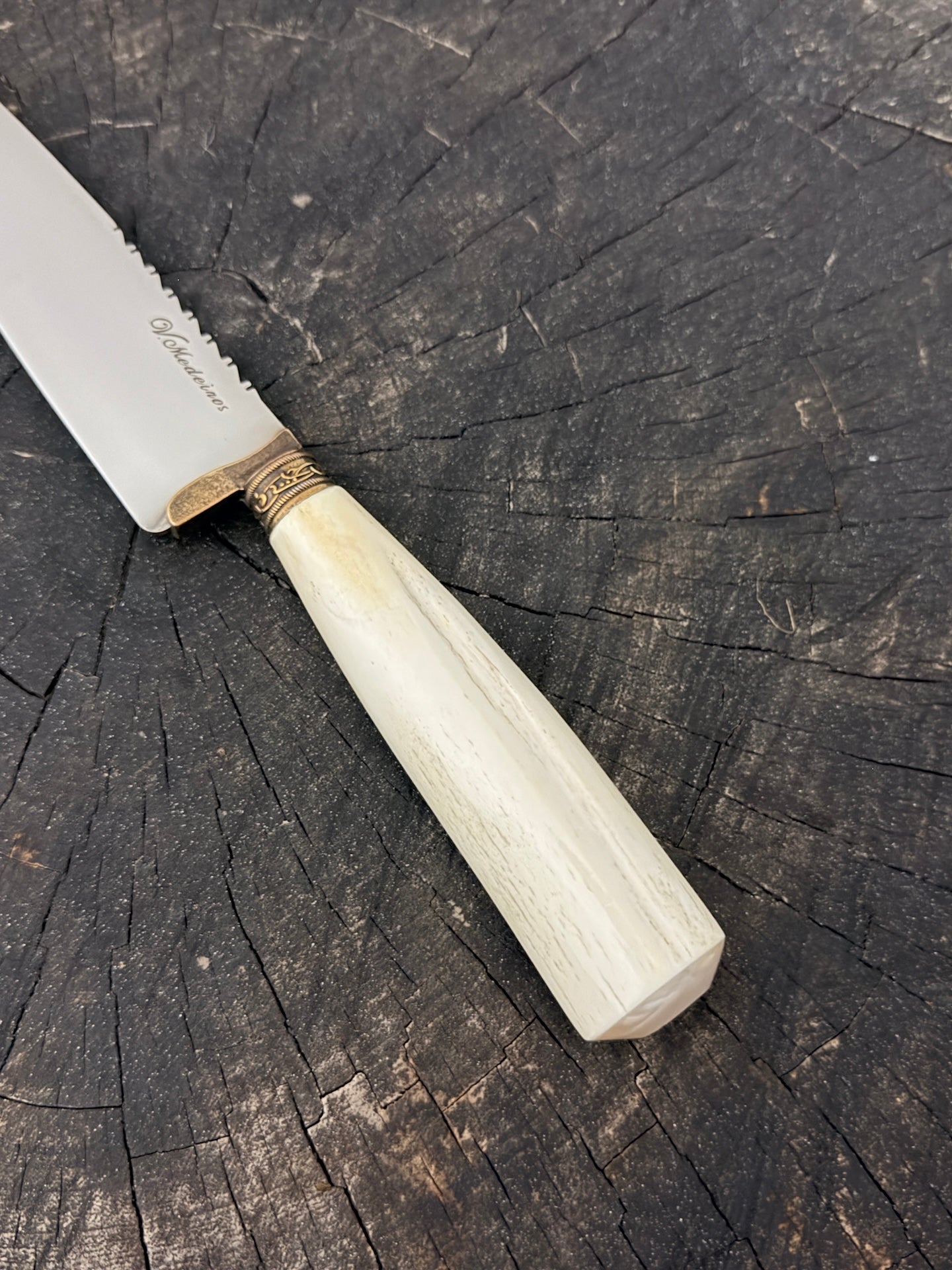 6" Utility Knife, Ostrich Bone, SS440 - 150mm