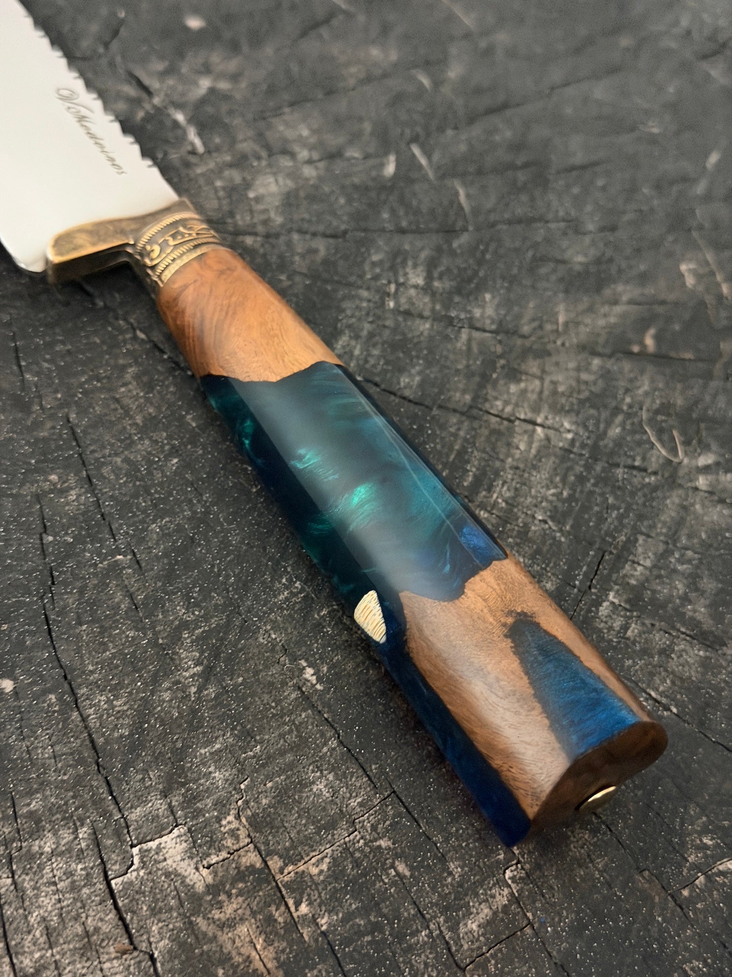 6" Utility Knife, Hybrid Custom Block, SS440 - 150mm