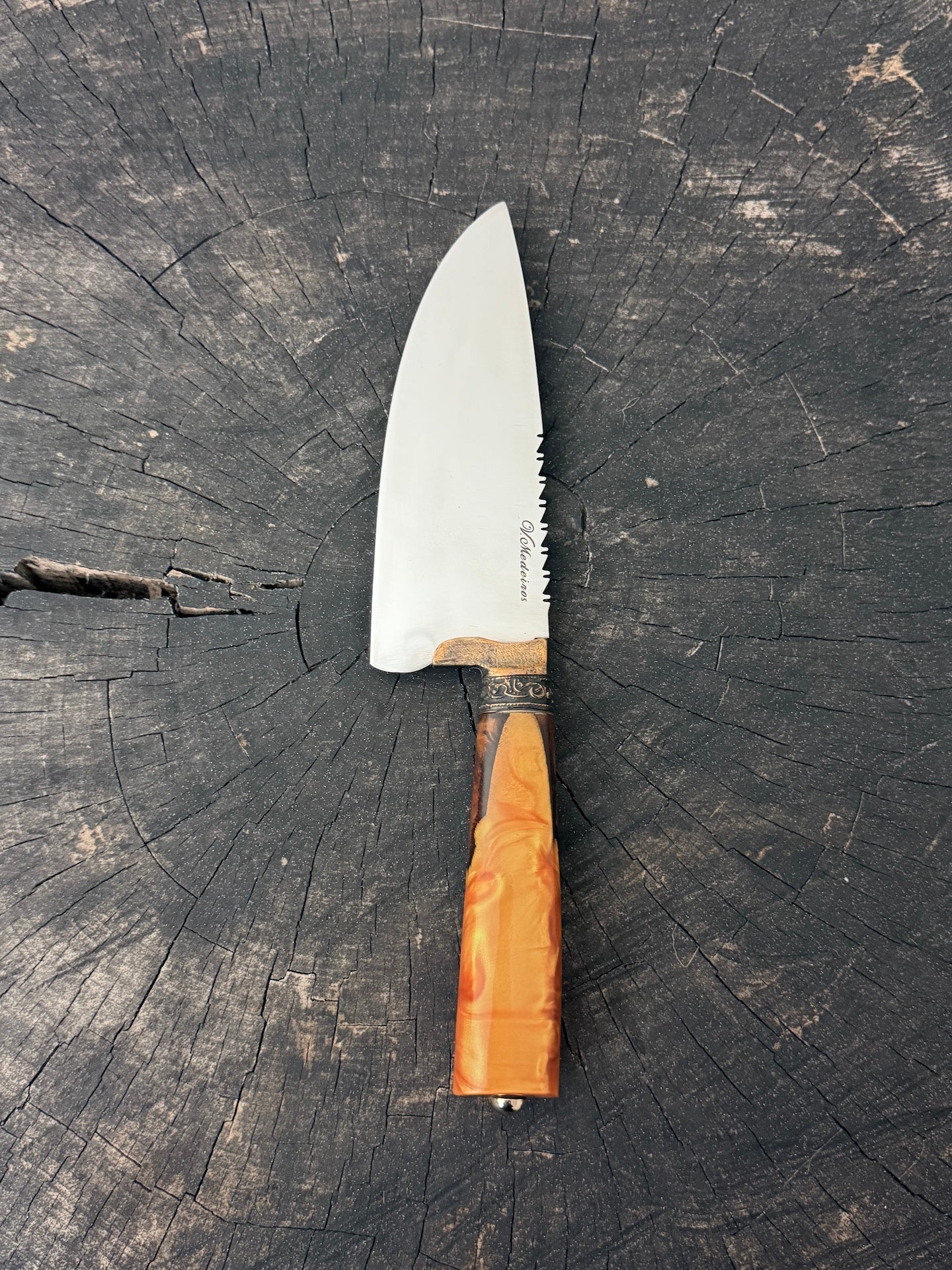 6" Picanha Knife, Hybrid Custom Block, SS440 - 150mm