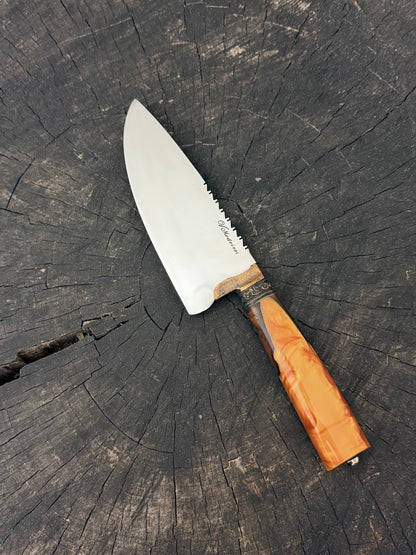 6" Picanha Knife, Hybrid Custom Block, SS440 - 150mm