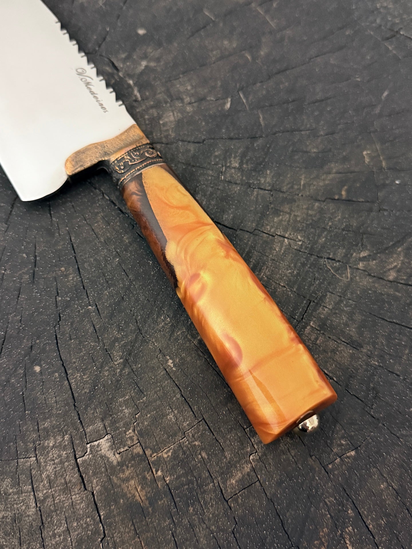 6" Picanha Knife, Hybrid Custom Block, SS440 - 150mm