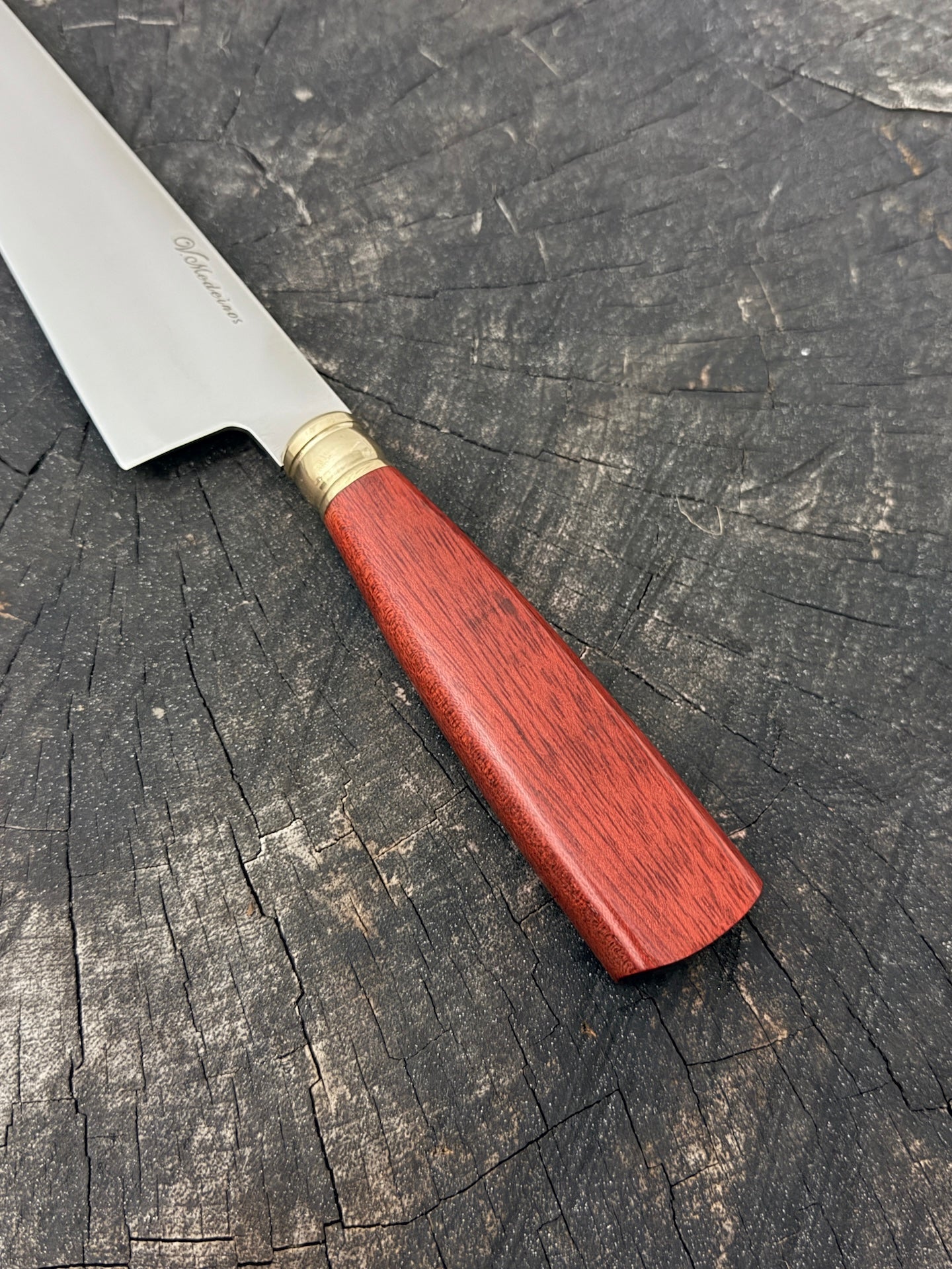 8" Branca Knife, Pau Brasil Hardwood, SS440 - 210mm
