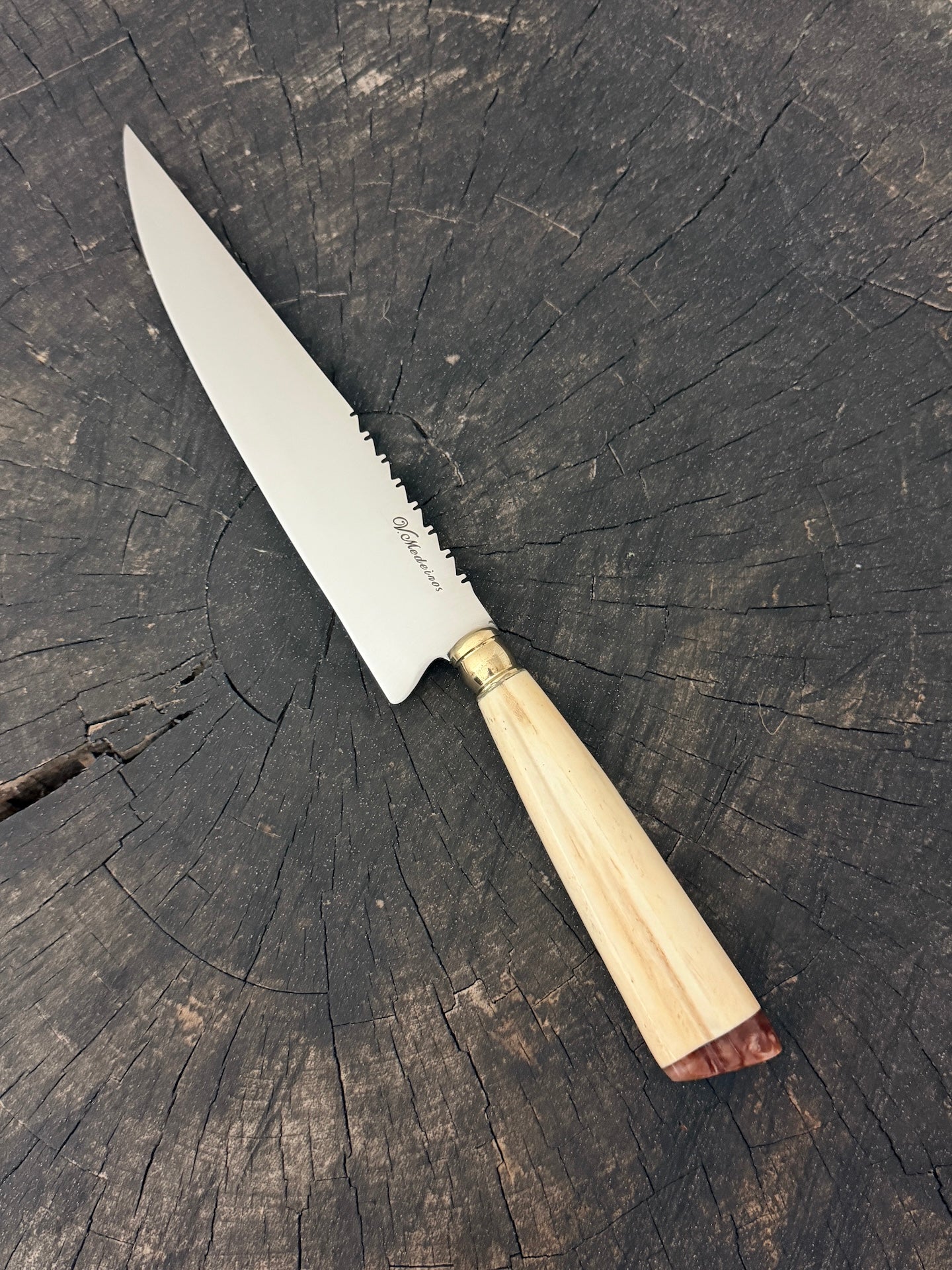8" Chef Knife, Ostrich Bone, SS440 - 200mm