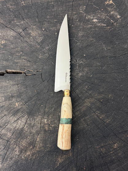 8" Chef Knife, Deer Antler, SS420 - 200mm