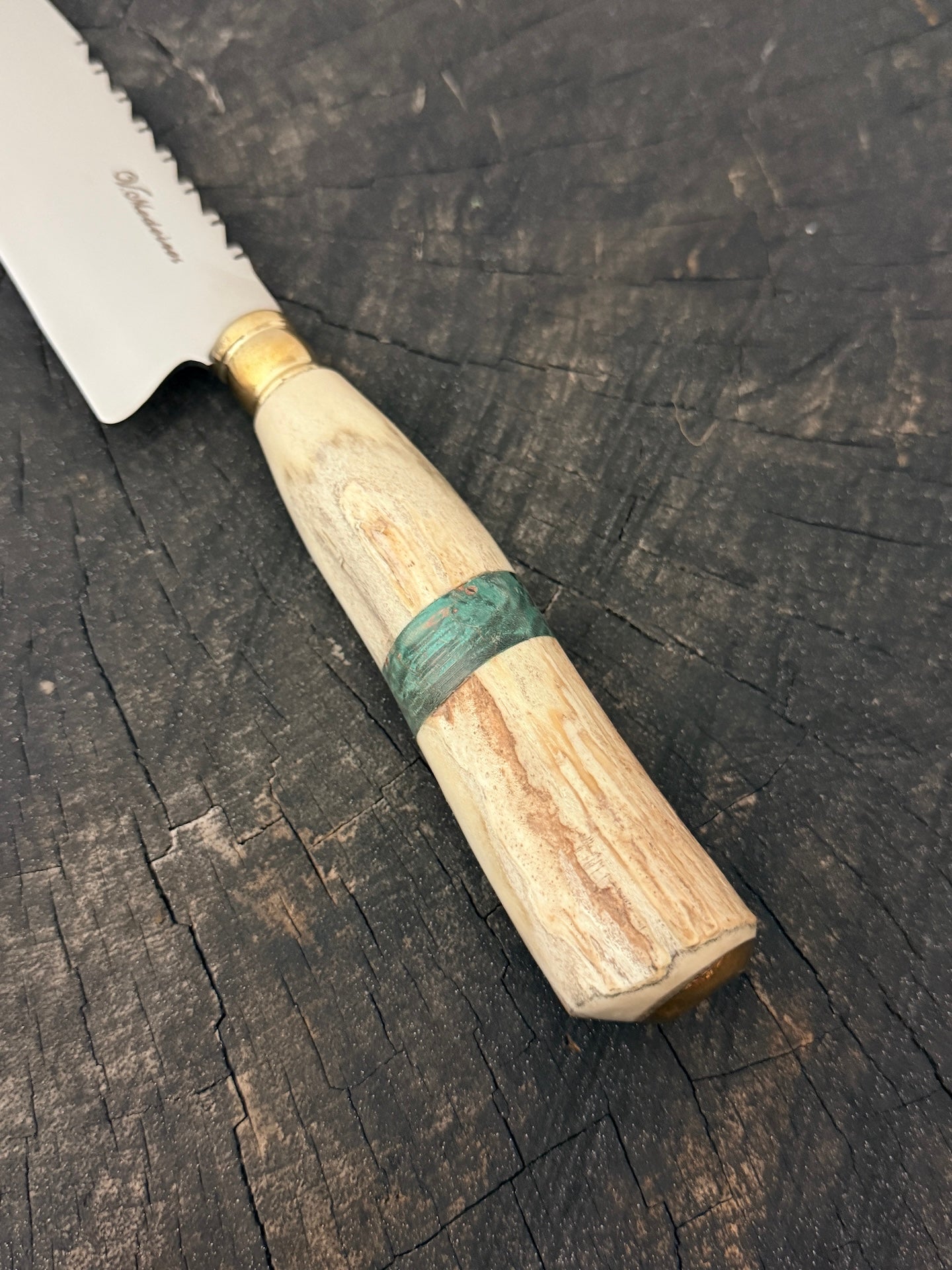8" Chef Knife, Deer Antler, SS420 - 200mm