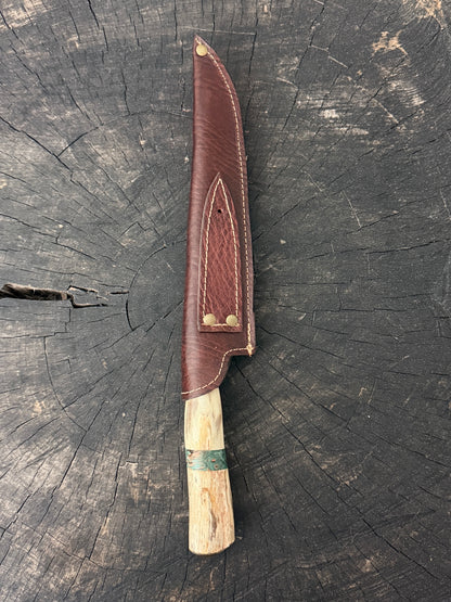 8" Chef Knife, Deer Antler, SS420 - 200mm