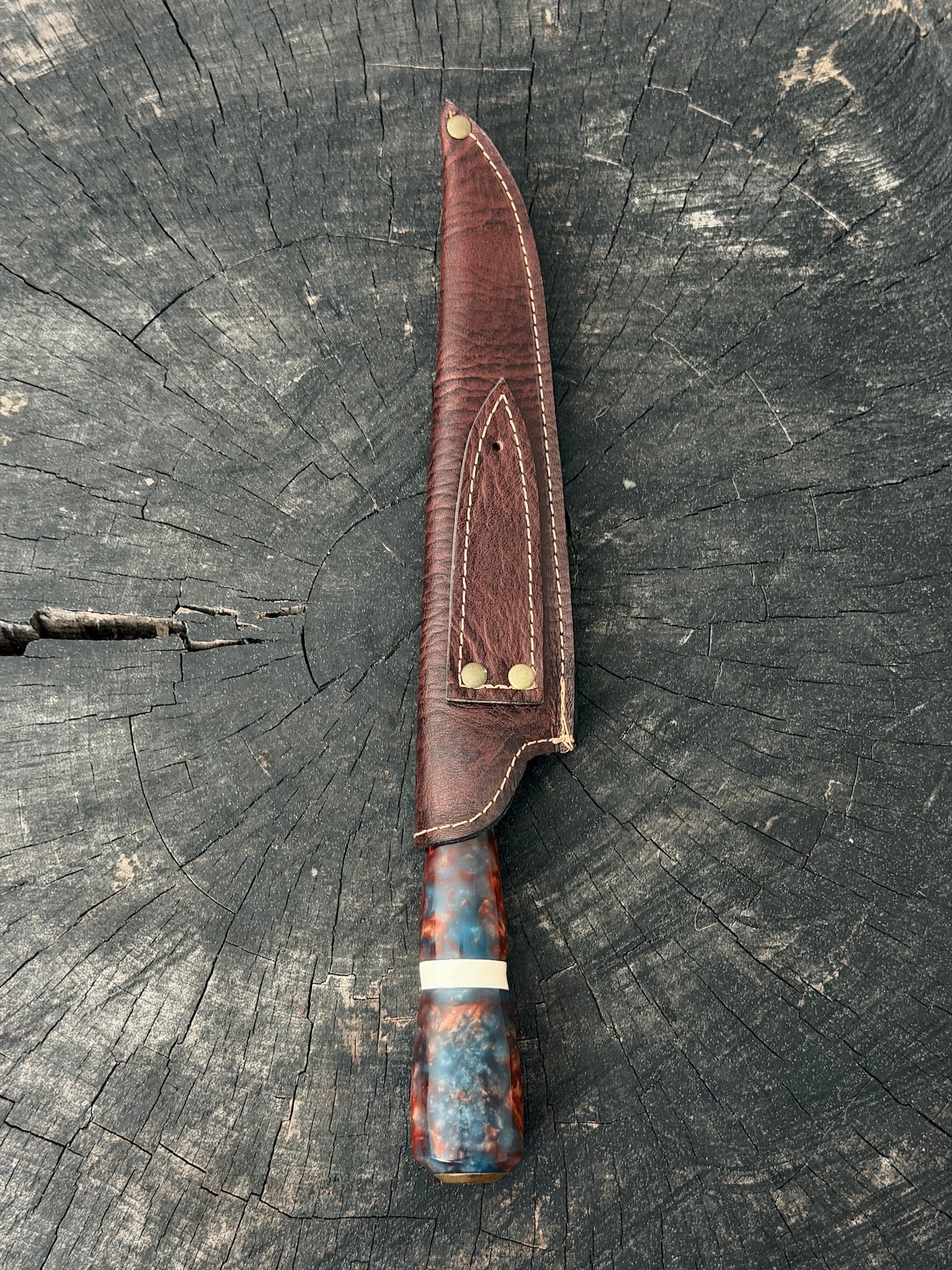 8" Chef Knife, Custom Block, SS420 - 200mm