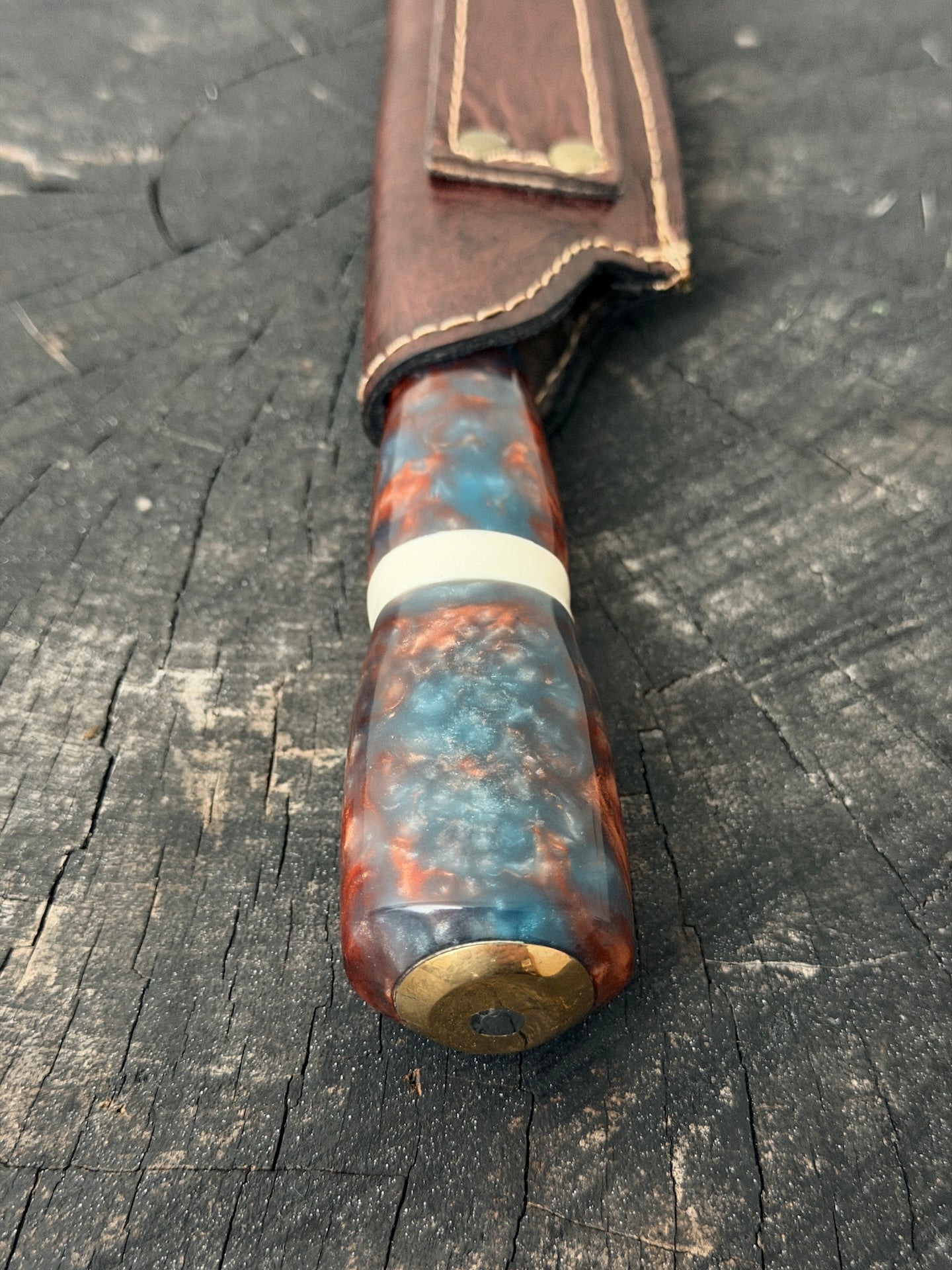 8" Chef Knife, Custom Block, SS420 - 200mm