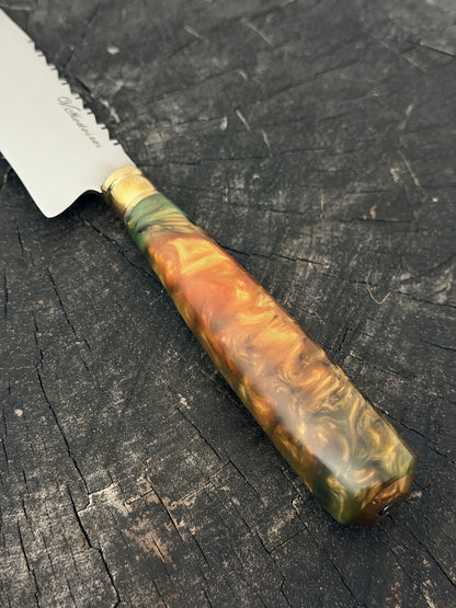 8" Chef Knife, Custom Block, SS420 - 200mm