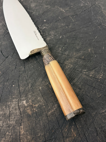 8" Picanha Chef Knife, Ostrich Bone, SS440 - 200mm