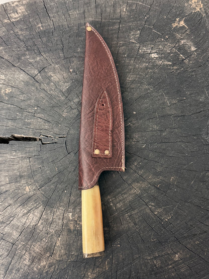 8" Picanha Chef Knife, Ostrich Bone, SS440 - 200mm