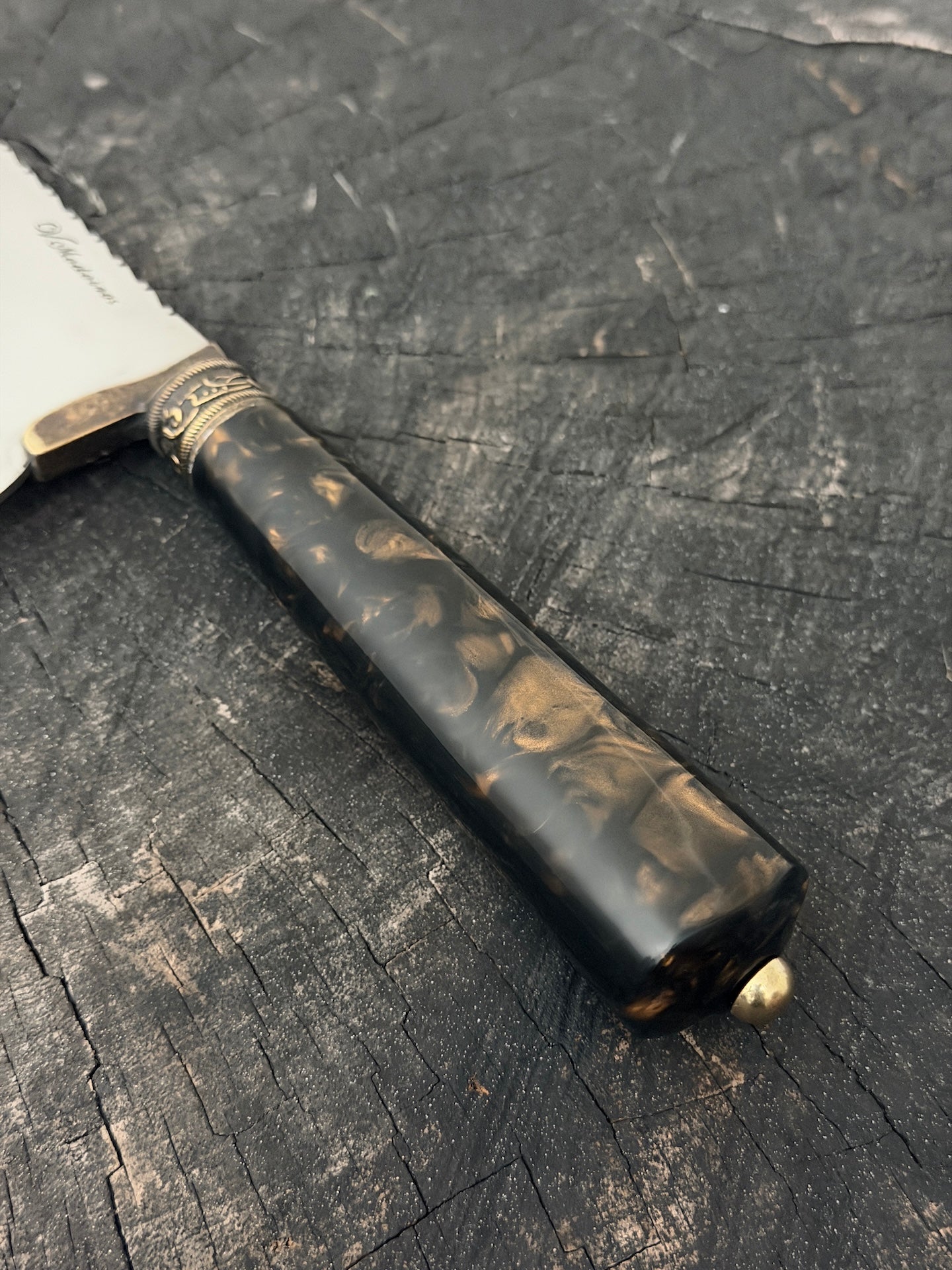 8" Picanha Chef Knife, Predator Custom Block, SS440 - 200mm