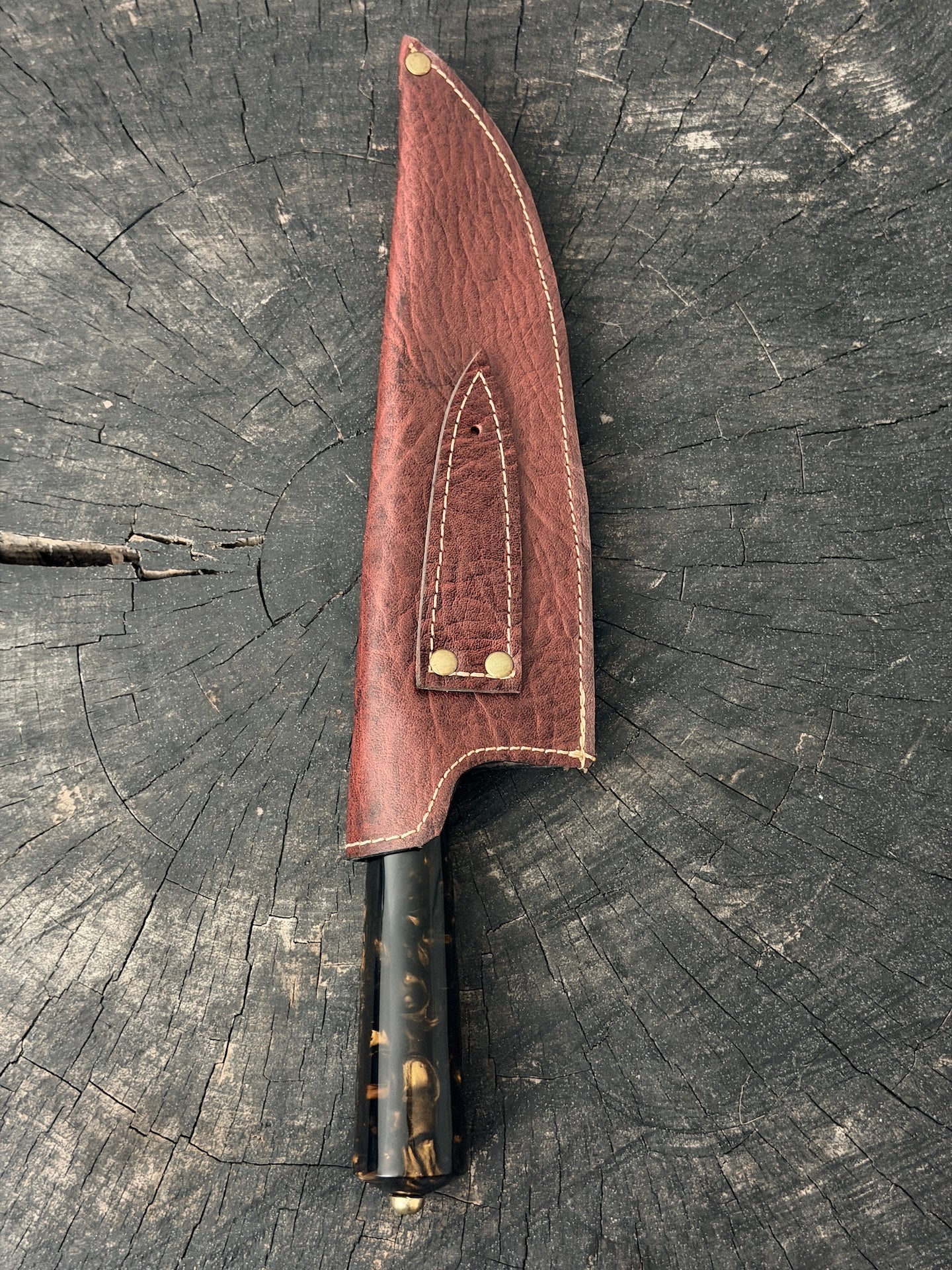 8" Picanha Chef Knife, Predator Custom Block, SS440 - 200mm