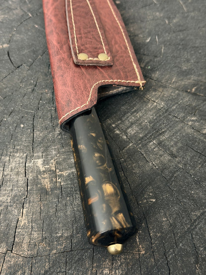 8" Picanha Chef Knife, Predator Custom Block, SS440 - 200mm