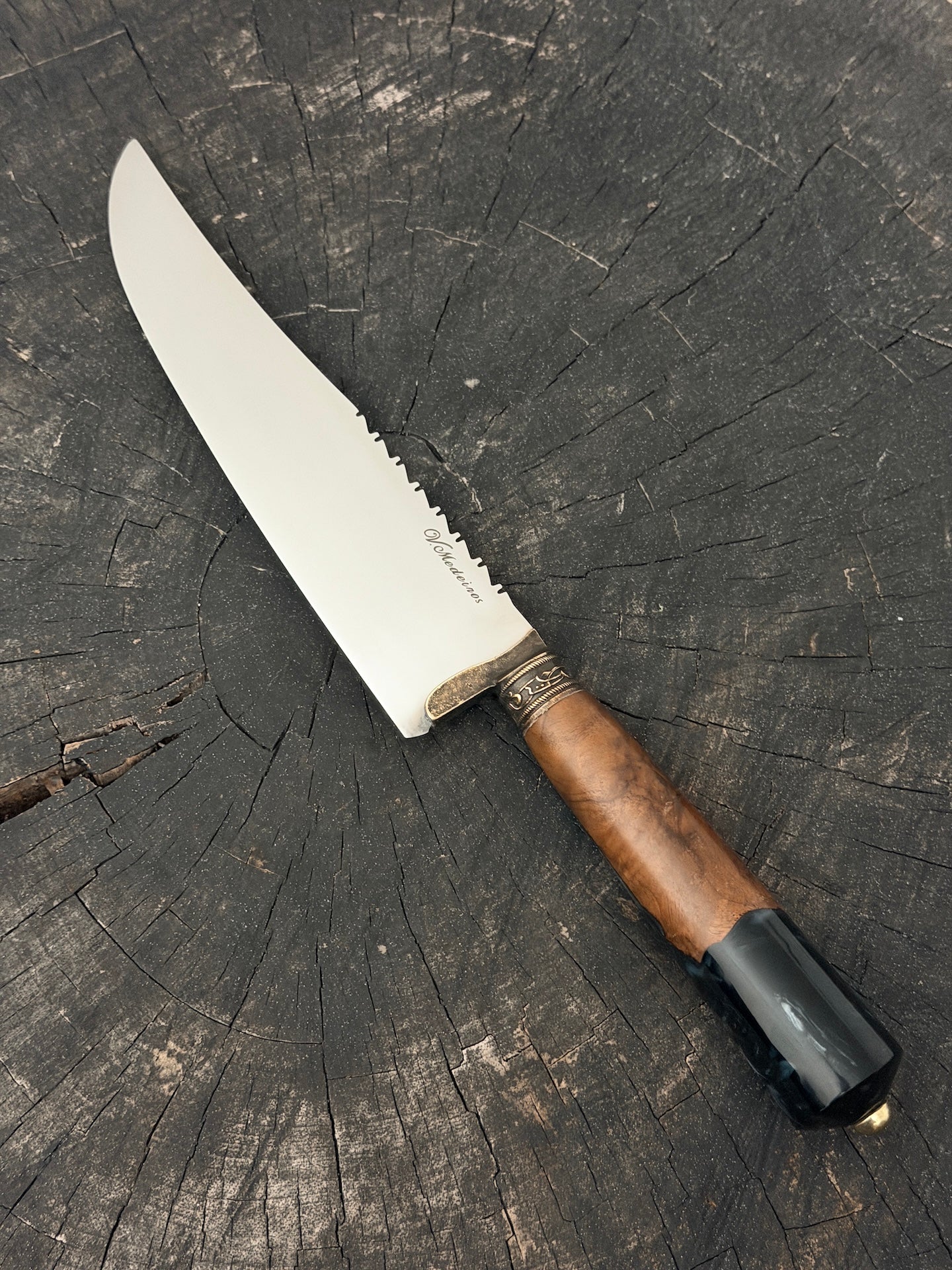 8" Artisan Knife, Hybrid Custom Block, SS440 - 200mm