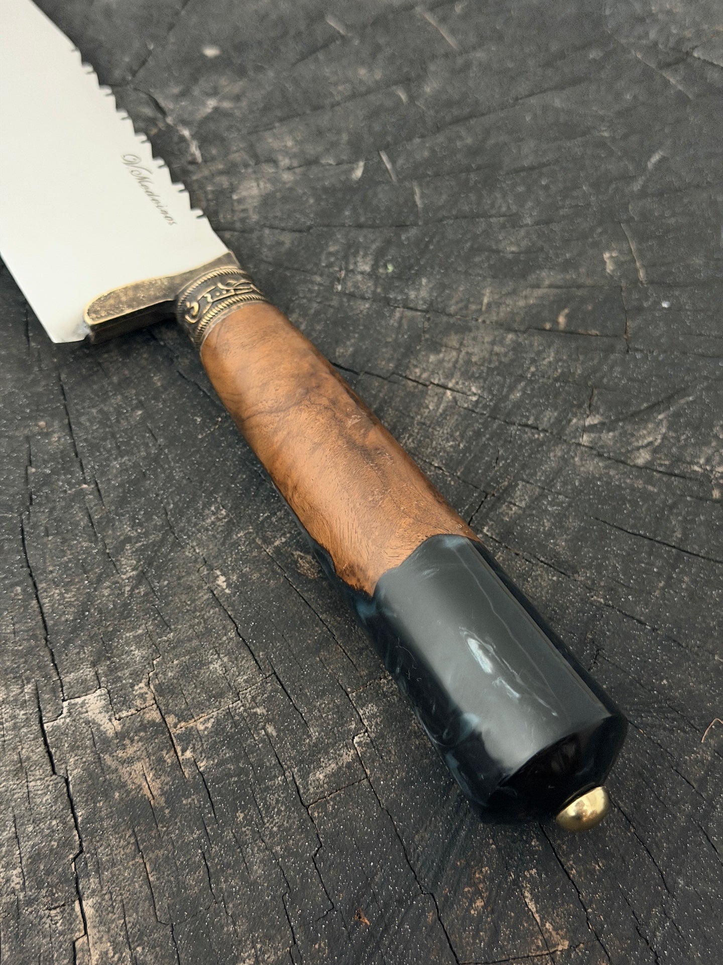 8" Artisan Knife, Hybrid Custom Block, SS440 - 200mm