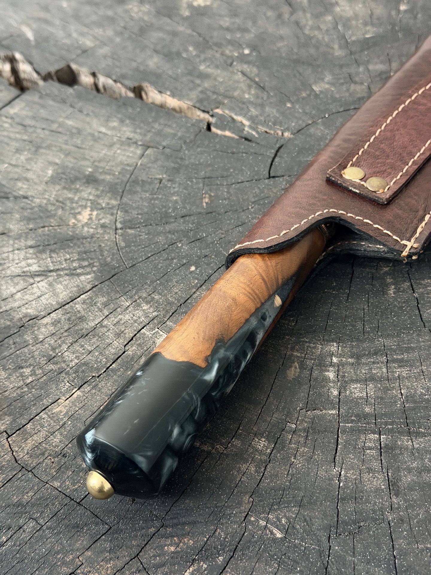 8" Artisan Knife, Hybrid Custom Block, SS440 - 200mm