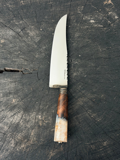 8" Artisan Knife, Hybrid Custom Block, SS440 - 200mm
