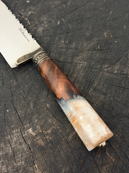 8" Artisan Knife, Hybrid Custom Block, SS440 - 200mm