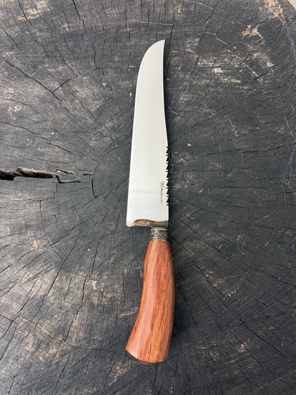 9" Artisan BBQ Knife, Cumaru Hardwood, SS440 - 230mm