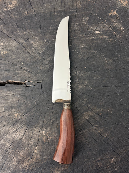 9" Artisan BBQ Knife, Native Ironwood, SS440 - 230mm