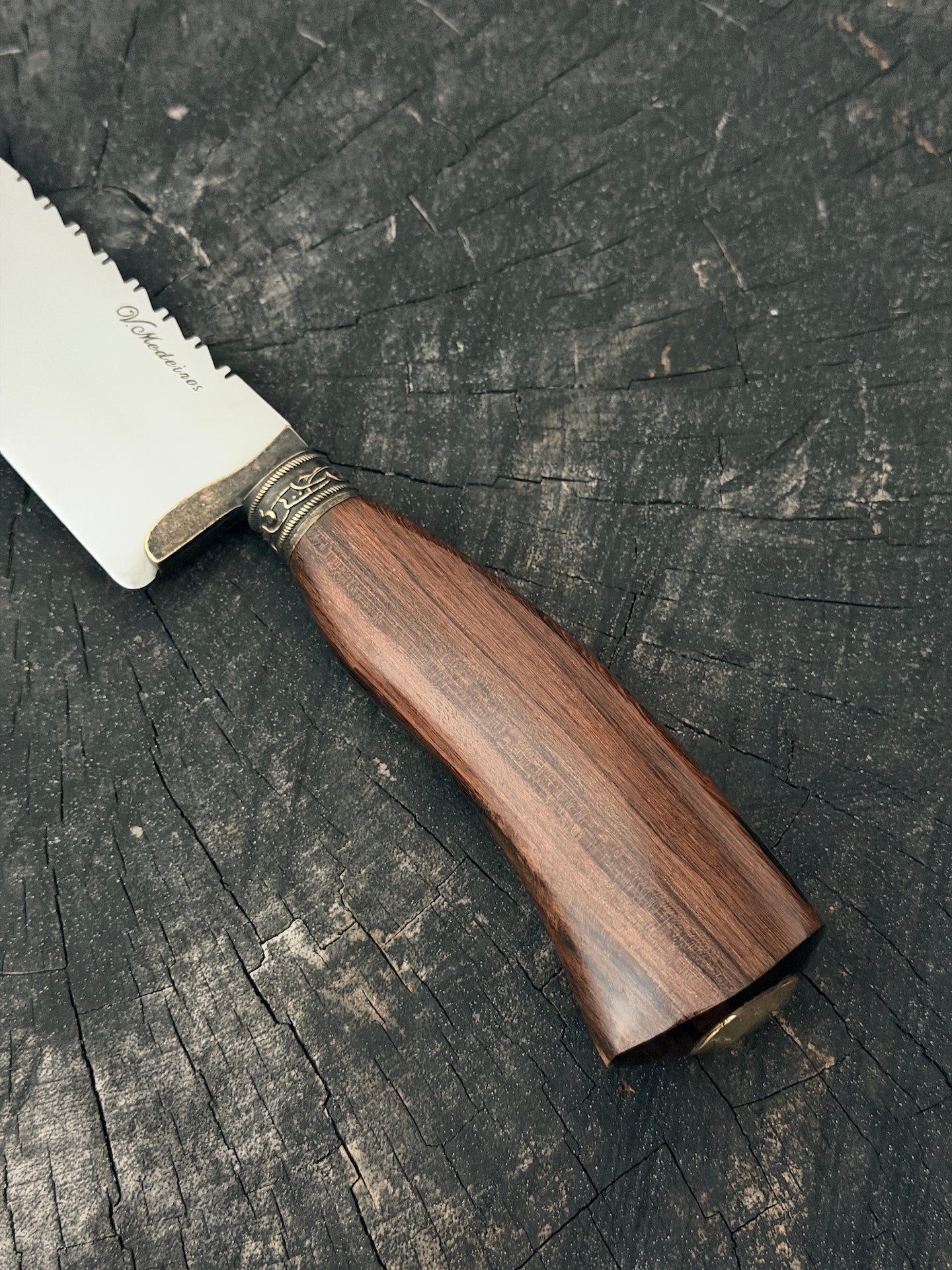 9" Artisan BBQ Knife, Native Ironwood, SS440 - 230mm