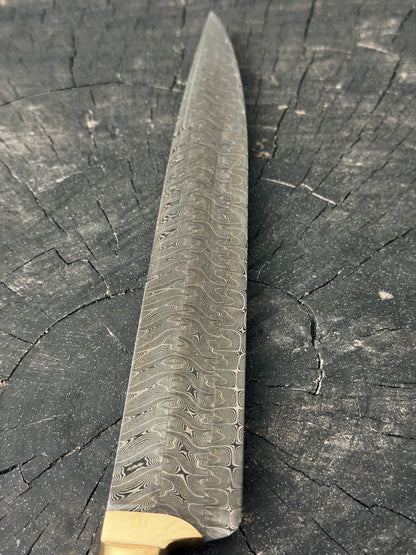 8" Chimango Turkish Damascus Knife 200 Layers, Whale Rib Bone, CS1095 15n20 - 215mm