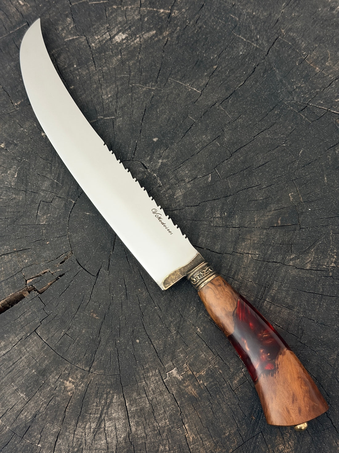 10" Butchers Knife, Hybrid Custom Block, SS440 - 250mm