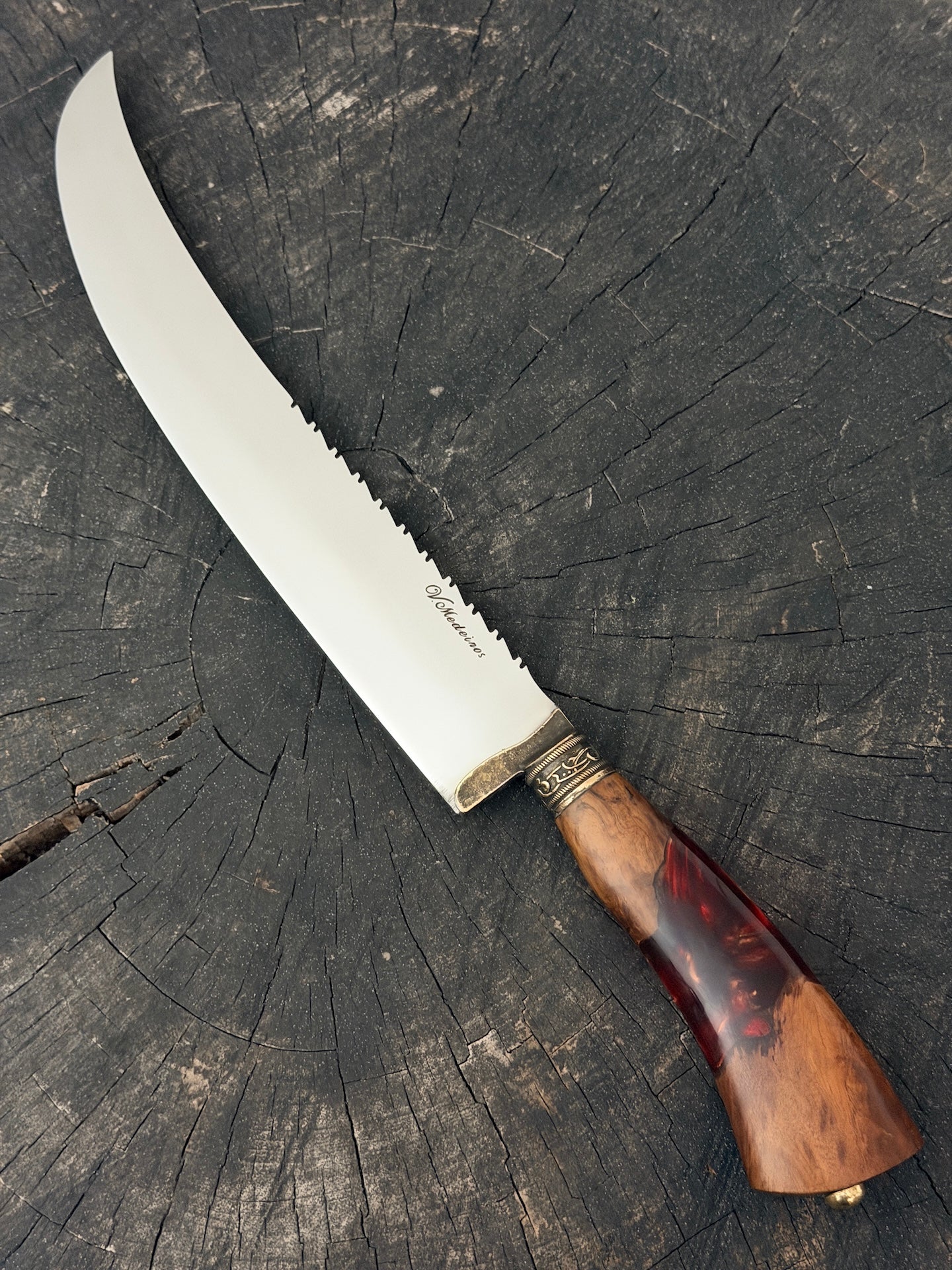 10" Butchers Knife, Hybrid Custom Block, SS440 - 250mm