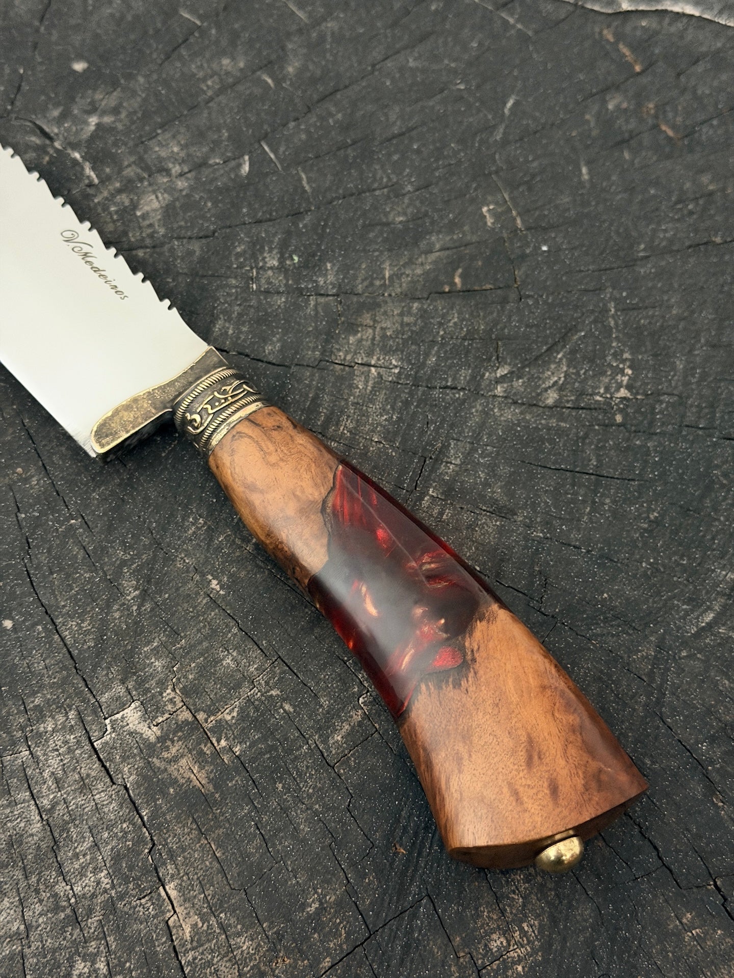 10" Butchers Knife, Hybrid Custom Block, SS440 - 250mm