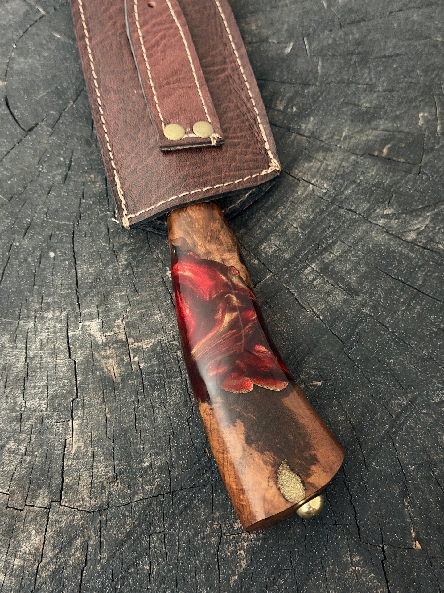 10" Butchers Knife, Hybrid Custom Block, SS440 - 250mm