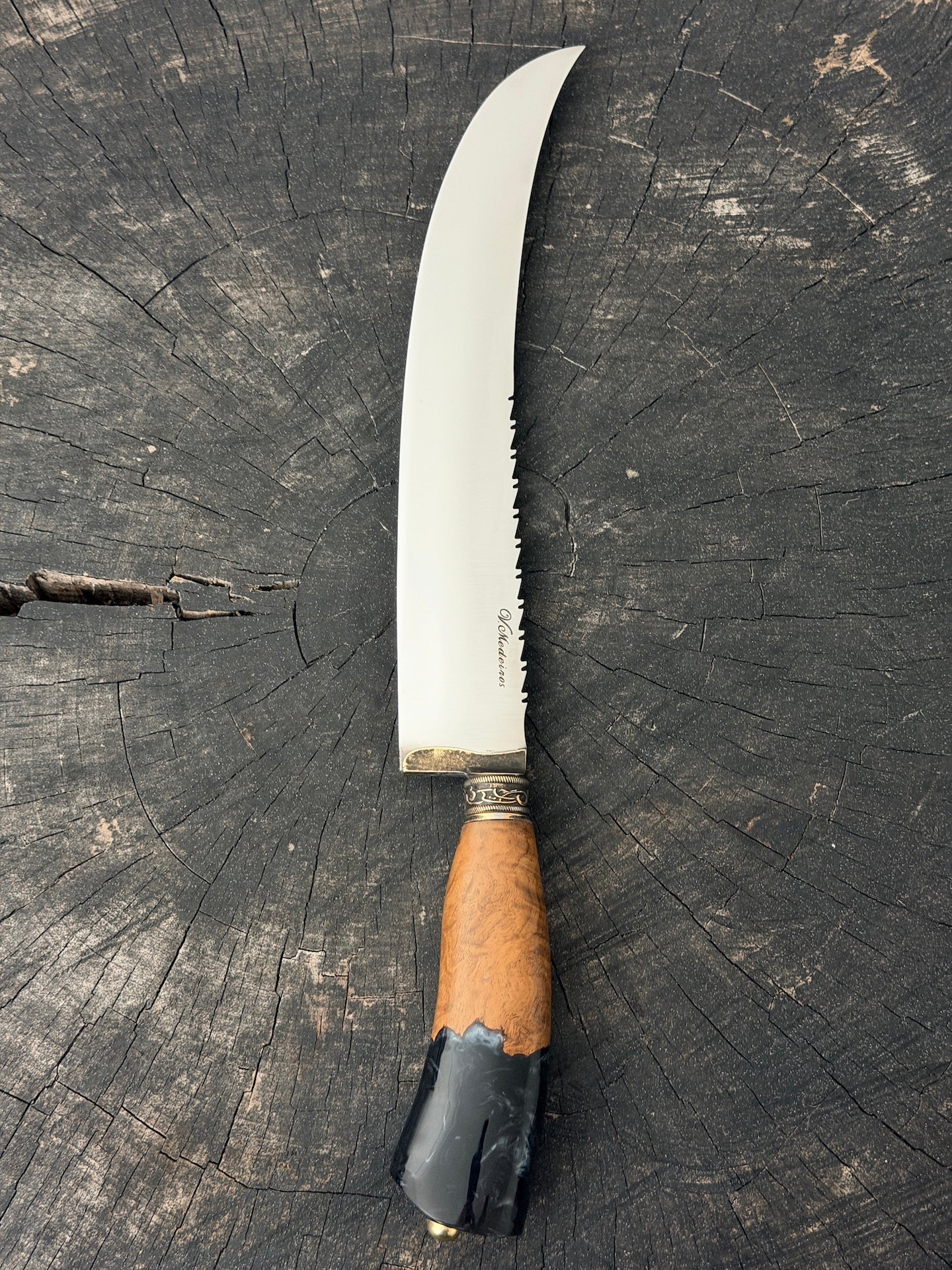 10" Butchers Knife, Hybrid Custom Block, SS440 - 250mm