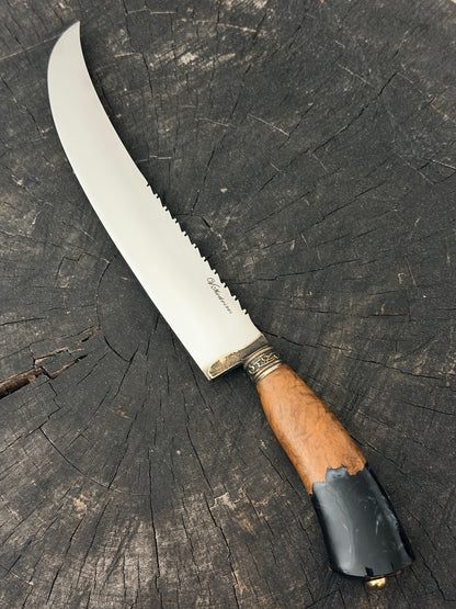 10" Butchers Knife, Hybrid Custom Block, SS440 - 250mm