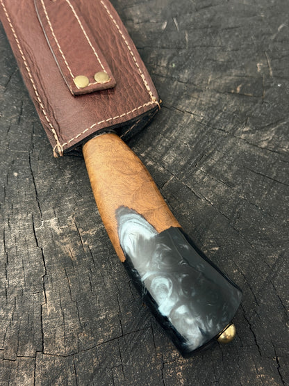 10" Butchers Knife, Hybrid Custom Block, SS440 - 250mm