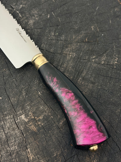 10" Butchers Knife, Custom Block, SS440 - 250mm
