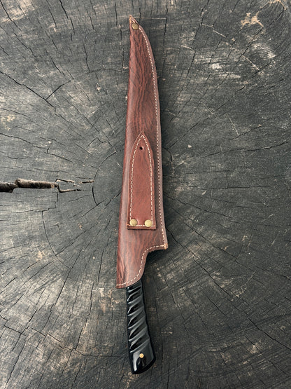 10" Chimango Full Tang Knife, Custom Block, SS440 - 250mm