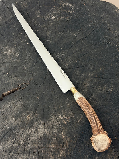 12" Chimango Knife, Deer Antler Rosette, SS440 - 300mm