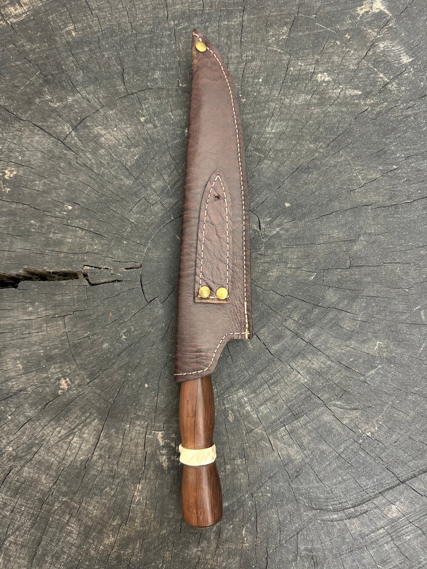 8&quot; Chef Knife, Native Hardwood, SS420 - 200mm