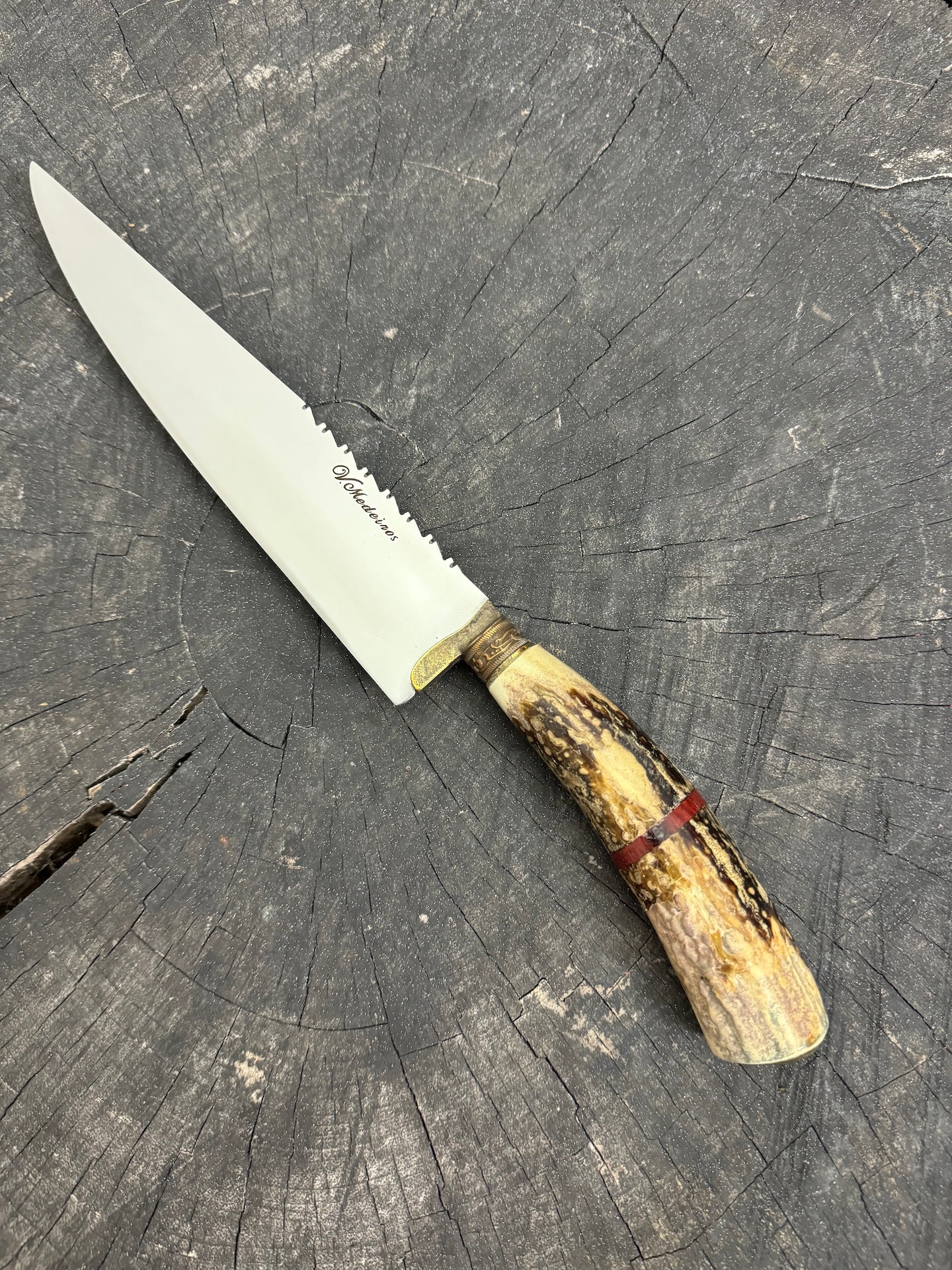 8&quot; Chef Knife, Deer Antler, SS420 - 200mm