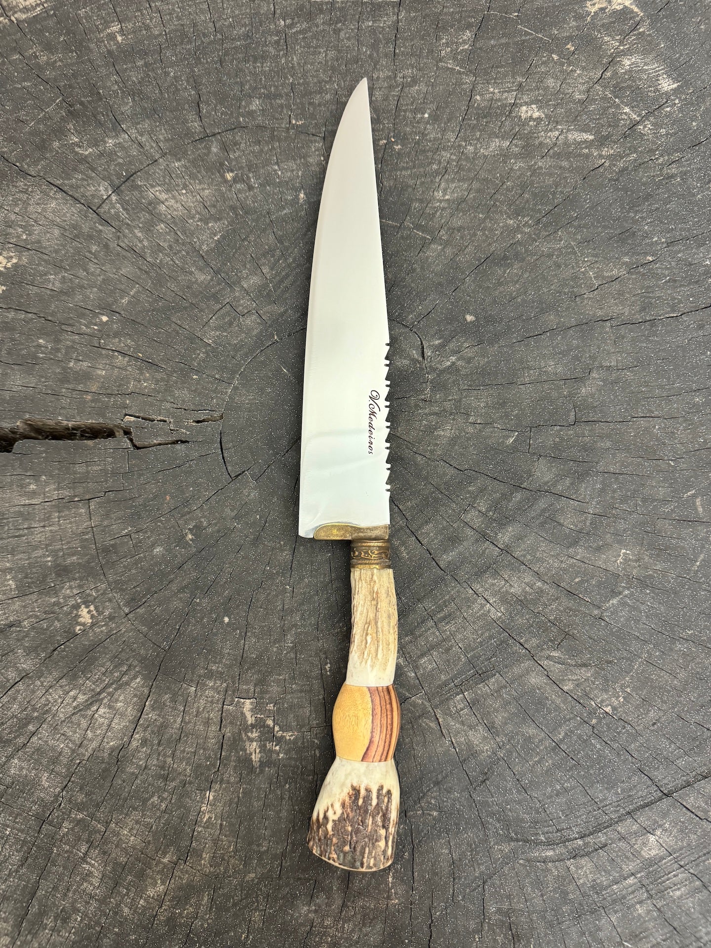 8&quot; Chef Knife, Deer Antler, SS420 - 200mm