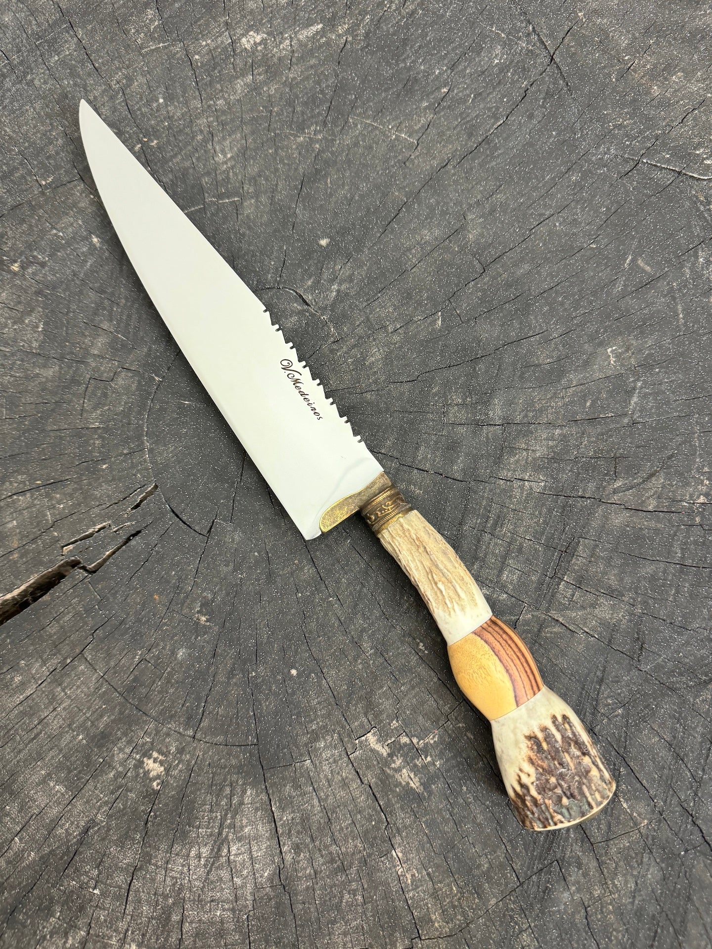 8&quot; Chef Knife, Deer Antler, SS420 - 200mm