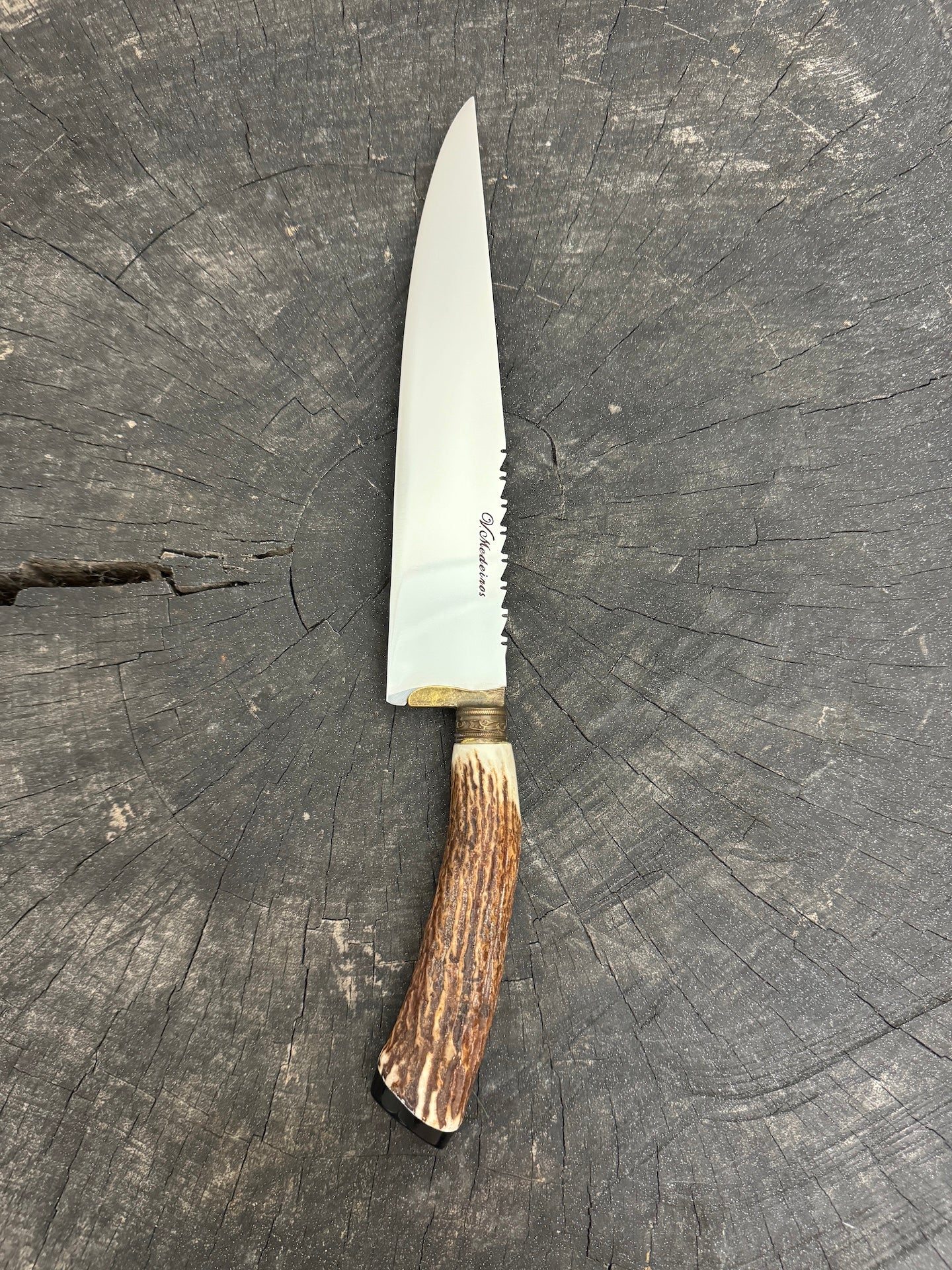 8&quot; Chef Knife, Deer Antler, SS420 - 200mm