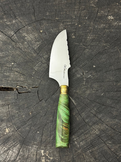 4” Skinner Knife, Maple Burl - SS420 - 105mm