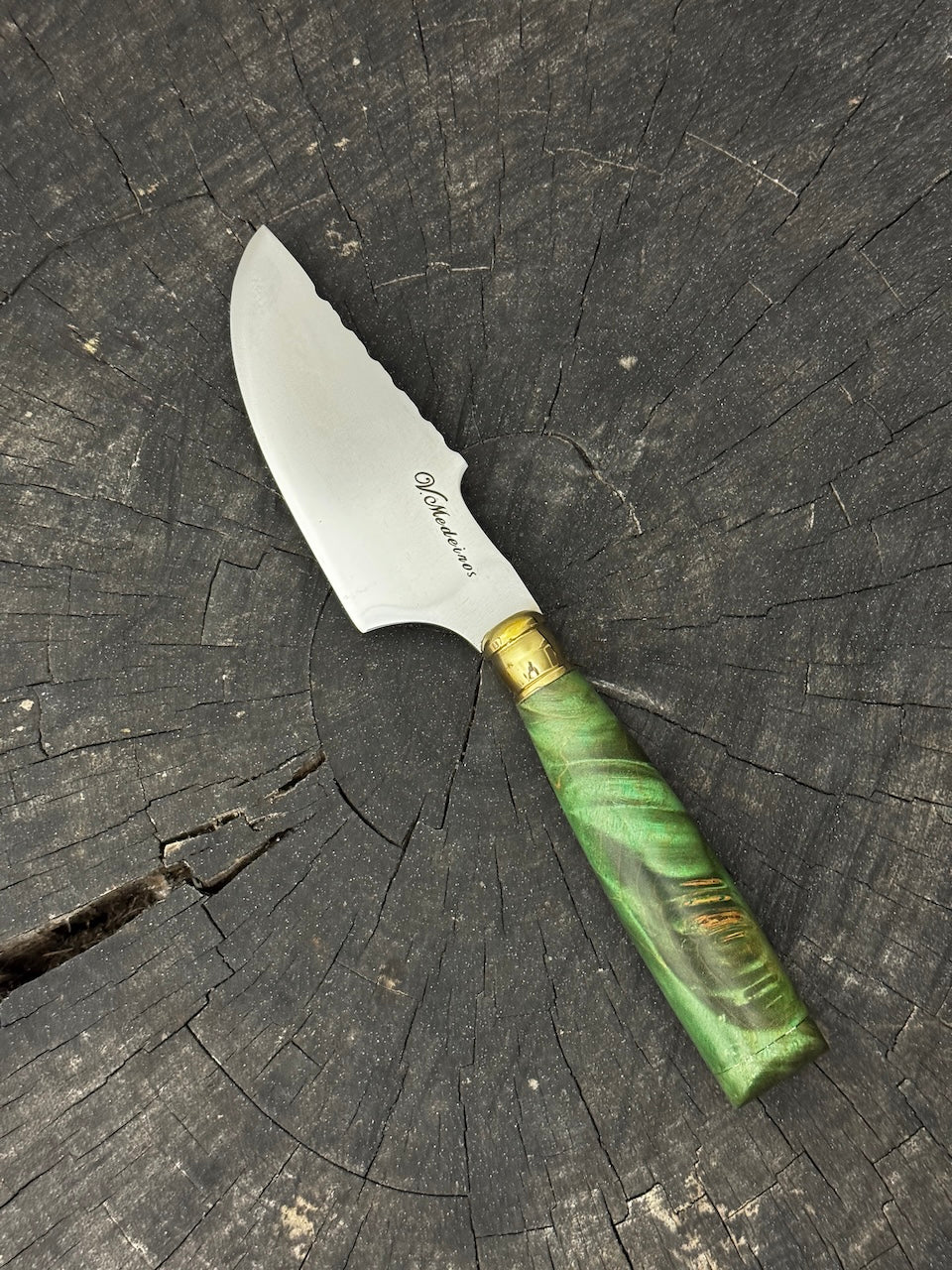 4” Skinner Knife, Maple Burl - SS420 - 105mm