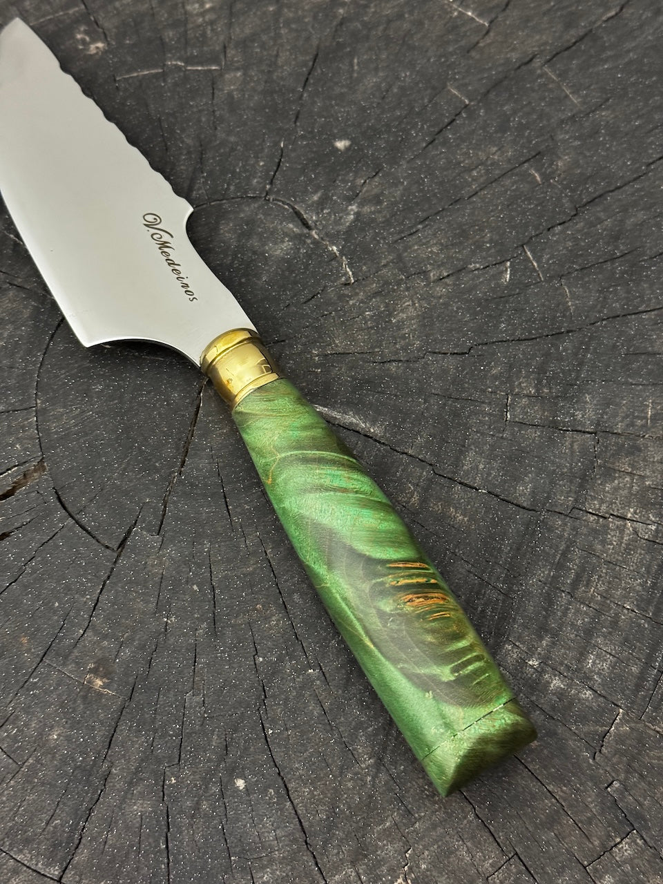 4” Skinner Knife, Maple Burl - SS420 - 105mm