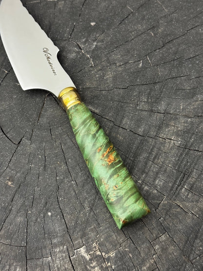 4” Skinner Knife, Maple Burl - SS420 - 105mm