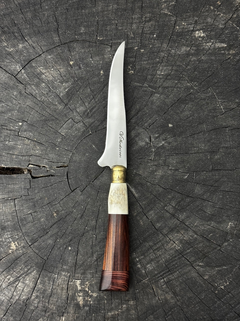 5&quot; Boning Knife, Native Hardwood &amp; Deer Antler, SS440 - 130mm