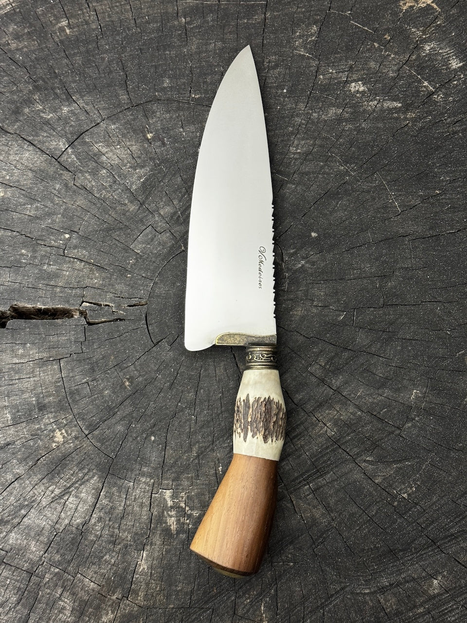 8&quot; Picanha Chef Knife, Deer Antler, SS440 - 200mm